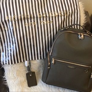 Henri Bendel West 57th st Leather Travel Backpack